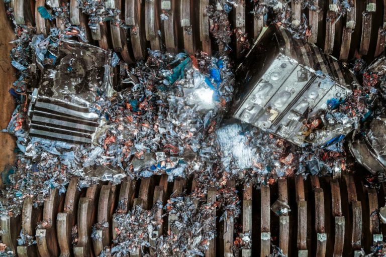 Batterie-shredder--Recycling-von Lithium-Ionen batterien