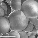 SEM-Bilder von SiO2-Granatäpfel-artigen, Mikrometer grossen Kieselsäure (SiO2) Clusters
